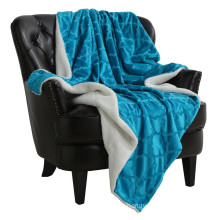 Quality polyester and wool blends army military blanket throw